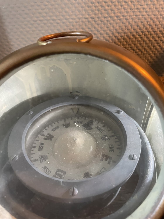 Brújula náutica antigua, muy bonita, de la época de la Segunda Guerra Mundial. – Objetos decorativos, Glass (photo 4 of 12)