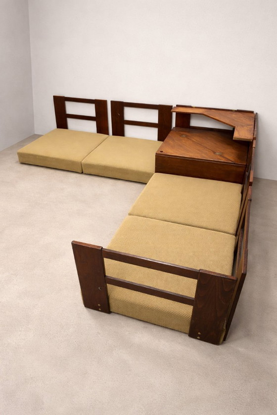Image 1 of Canapé d'angle style années 60-70, modèle modulable de Drevotvar.