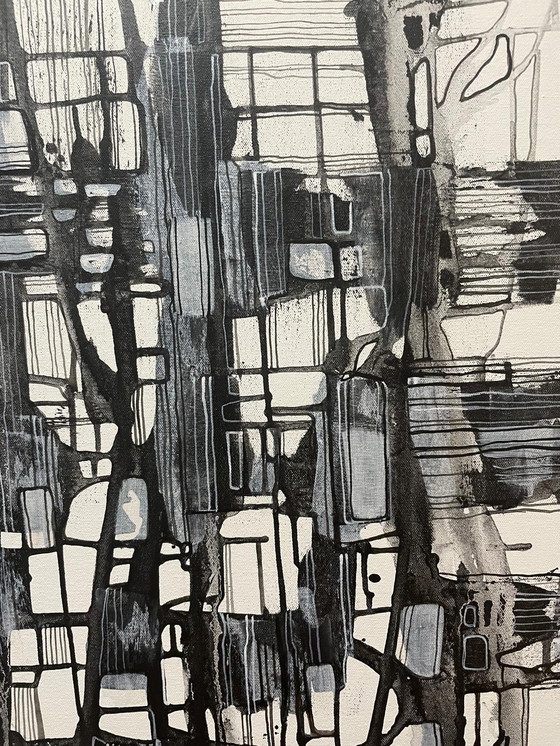 Image 1 of Natia Antadze Abstracte compositie XXL