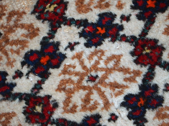 Image 1 of Handmade vintage Persian Hamadan runner 2.6' x 6.8' (80cm x 207cm) 1960s - 1C378