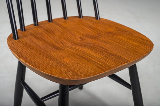 Image 1 of Satz Fanett-Esszimmerstühle von Ilmari Tapiovaara, 1960er Jahre