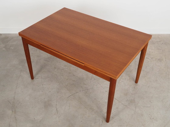 Image 1 of Teakholztisch, dänisches Design, 1970er Jahre, hergestellt in Dänemark