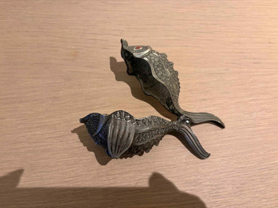 Image 1 of MCM Metal Fish Box, originariamente un posacenere