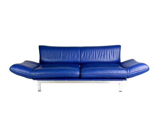Original De Sede DS 140 Sofa Design Couch Leather blue two-seater