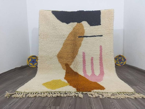 Handgemaakt Marokkaans vloerkleed 200cm x 300cm – Vloerkleden en tapijten, Wool, Modern (photo 9 of 9)