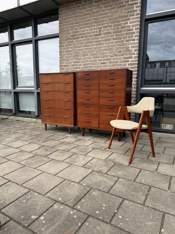 Image 1 of Vintage XXL double-tiered Danish teak chest of drawers '60