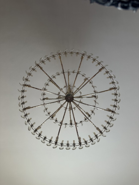 Museum-Quality 6-Piece Chandelier Set by Gaetano Sciolari 1970s – Metal, Chrome (photo 7 of 13)