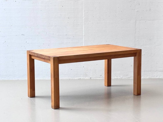 Image 1 of Solid table made of oiled oak, 1990s