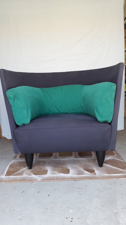 Vintage high-backed armchair, Ligne Roset, 1990