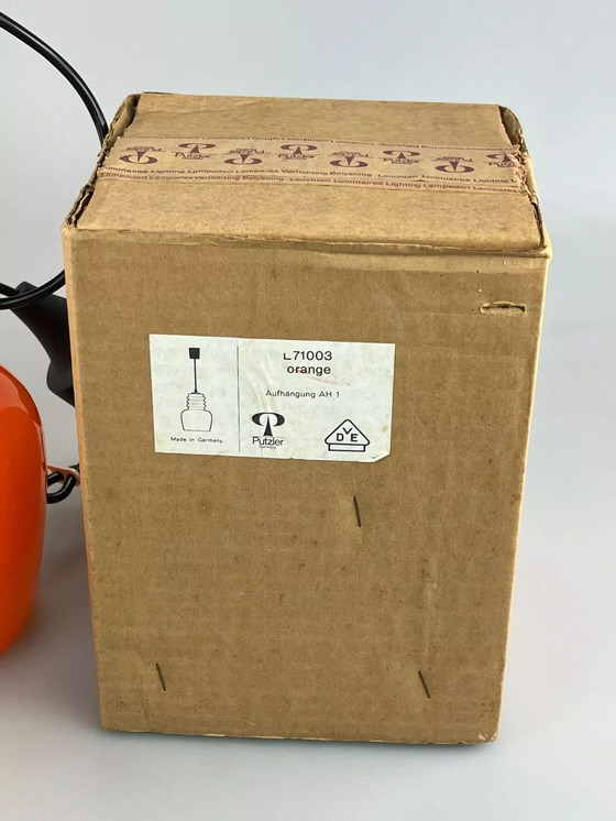 Image 1 of Lampada a sospensione Peill &amp; Putzler anni '60 e '70, lampada da soffitto in vetro, lampada di design spaziale