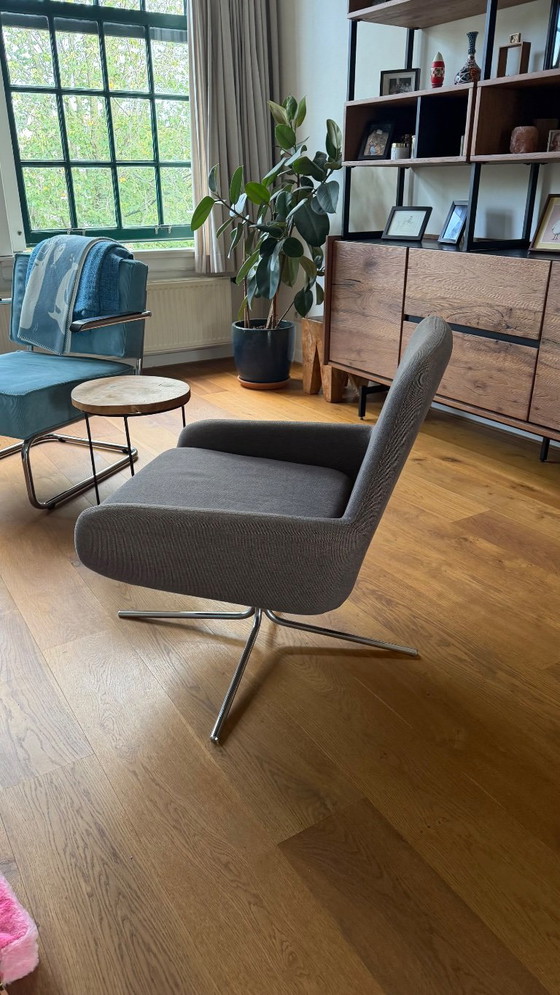 Softline Coco Poltrona Girevole – Poltrona di Design – Grigio – Busk+Hertzog – Sedie girevoli, Textile, Chrome (photo 3 of 5)