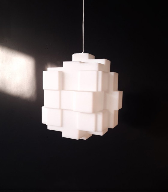 Image 1 of Chris Jackson hanglamp voor Dark, kunststof hanglamp model Metropolis, Space age lamp