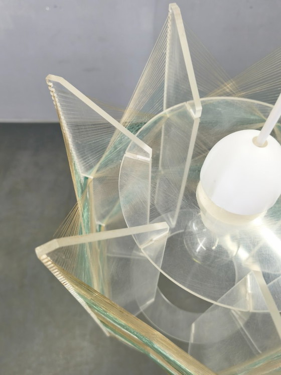 Image 1 of Space Age String Pendant Lamp, Plastic, Czechoslovakia, 1970s
