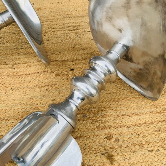 Image 1 of Coppia di sgabelli in alluminio