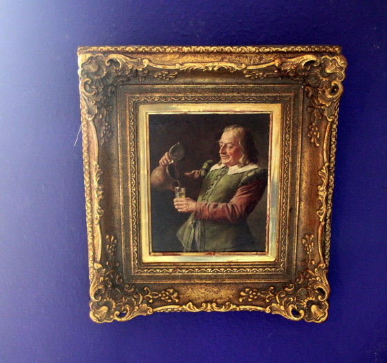 Image 1 of Dipinto: Degustazione di vini - Fritz Wagner, pittore di genere 1896-1939