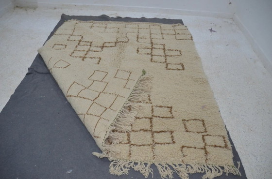 Image 1 of Luxury Beni Mrirt Rug Handcrafted – 100% Wool Made in Morocco (230 × 196 cm)