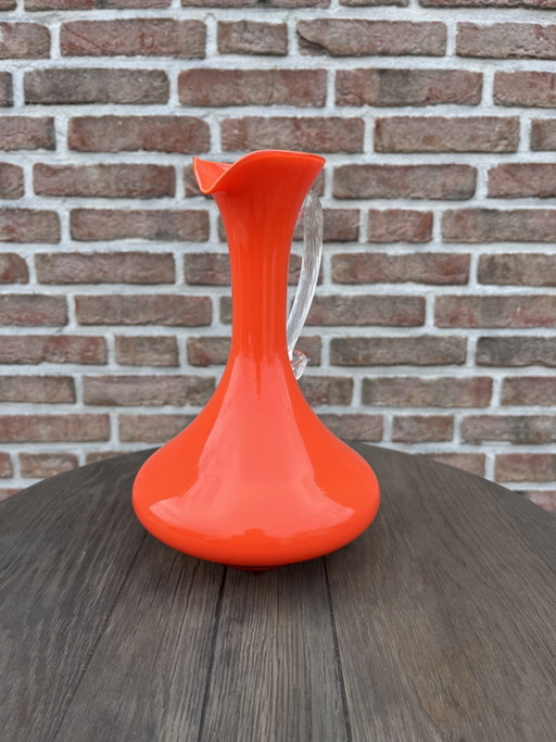 Vintage Orange 1970s Murano Vase – glazen karaffen, Glass (photo 2 of 7)