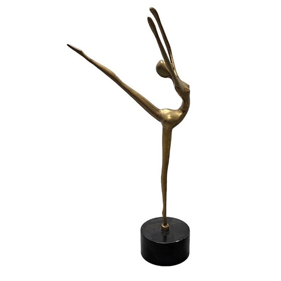 Scultura vintage ballerina in ottone – Francia anni '70/'80 – Oggetti decorativi (photo 2 of 6)
