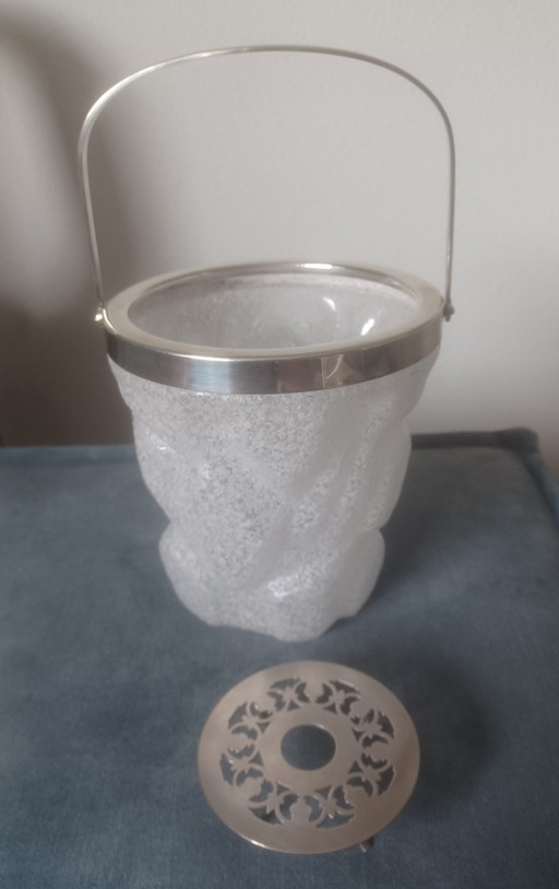 Seau à glace WMF Allemagne Seau à glace Art Déco années 1950 – keukenaccessoires, Metal, Glass