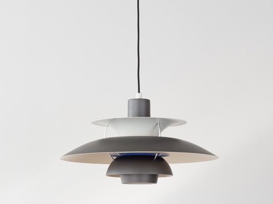 Suspension vintage danoise PH 5 de Poul Henningsen, Louis Poulsen, 1958 – Aluminium (photo 11 of 11)