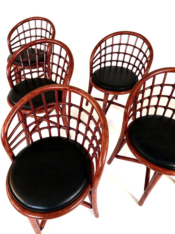 Image 1 of 6 sedie da pranzo vintage Manou anni '60