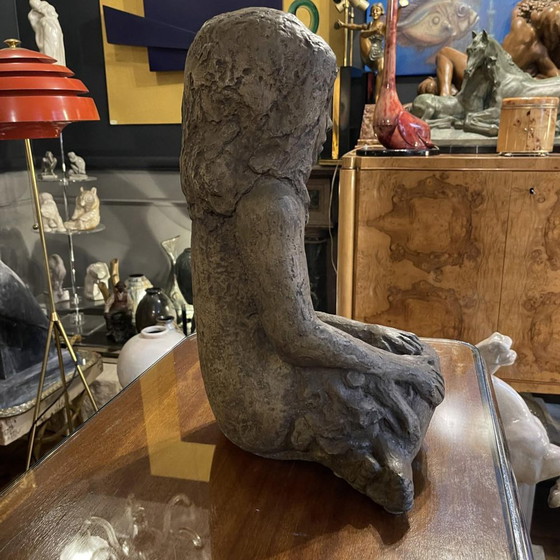 Fille en grès dans le style d'Elie van Damme pour Amphora, années 1970 – Sculptures, Ceramic, Art Deco (photo 9 of 13)