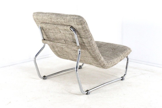 Image 1 of Vintage fauteuil 'Hierden' midcentury nieuwe gestoffeerd