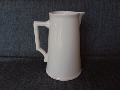 Antique earthenware pitcher from Digoin & Sarreguemines (France)