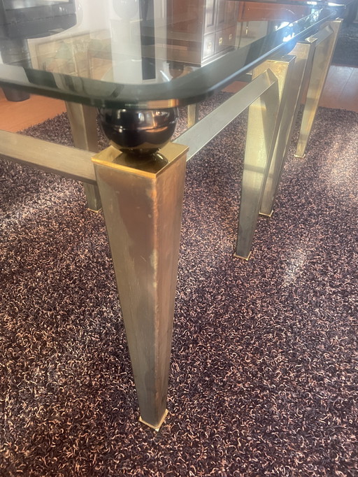 Table basse Art Déco vintage années 1980