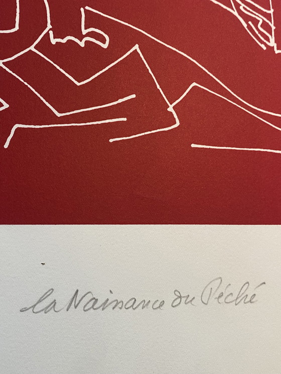 Image 1 of Charles Lapique - De geboorte van de zonde Litho