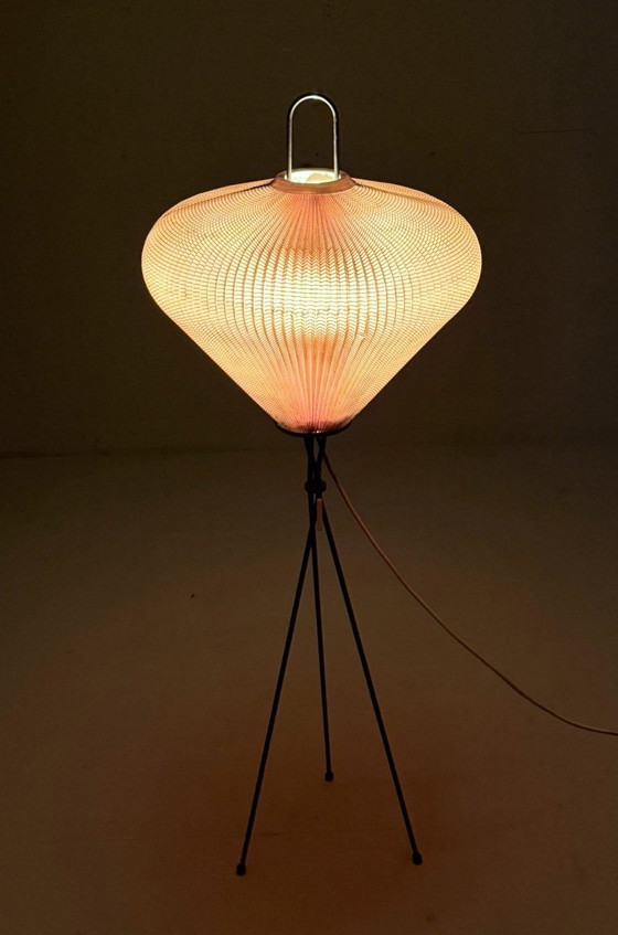 Image 1 of Lampadaire trépied de style Georges Léon Rispal, France, années 1970
