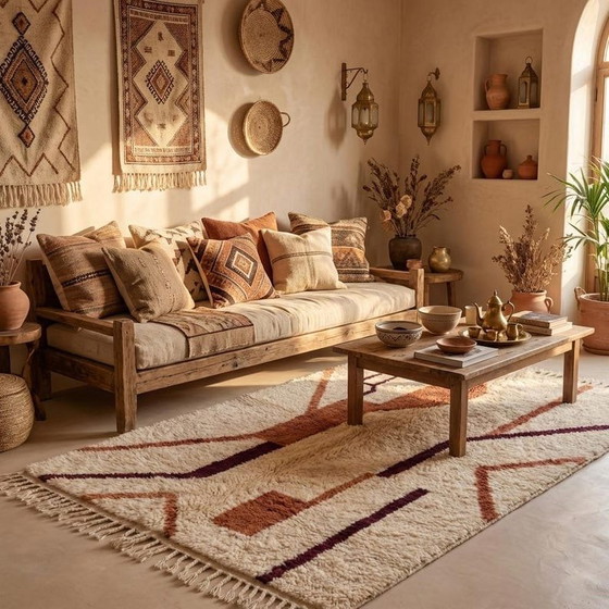Alfombra bereber tradicional hecha a mano, tamaño 150/250 cm. – Wool (photo 6 of 9)