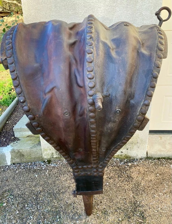 Image 1 of Large blacksmith's bellows made of genuine wood and leather