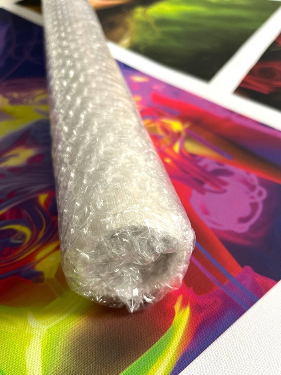 Image 1 of Léa OTTAVI - Charming Girl XL - Digital painting on canvas