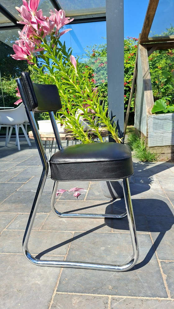 Mid Century Bauhaus Style Chairs – Eetkamerstoelen, Skai (photo 7 of 16)