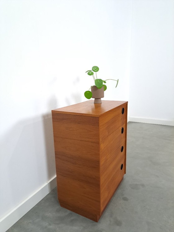 Image 1 of Scarpiera con maniglie rotonde nere, n. 1 vintage