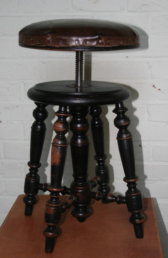 Image 1 of Antique piano stool from Music Room