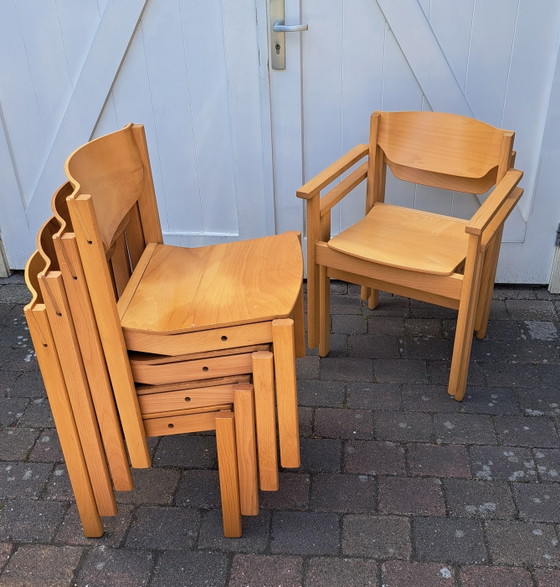 Image 1 of 6 sedie impilabili di design danese
