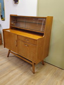 Vintage Highboard Meuble d'exposition Meuble d'exposition Buffet