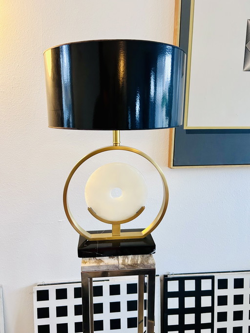 Lámpara de mármol - Hollywood Regency