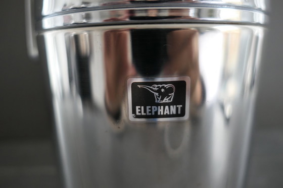 Image 1 of Vintage Elephant ijsemmer met originele ijstang RVS