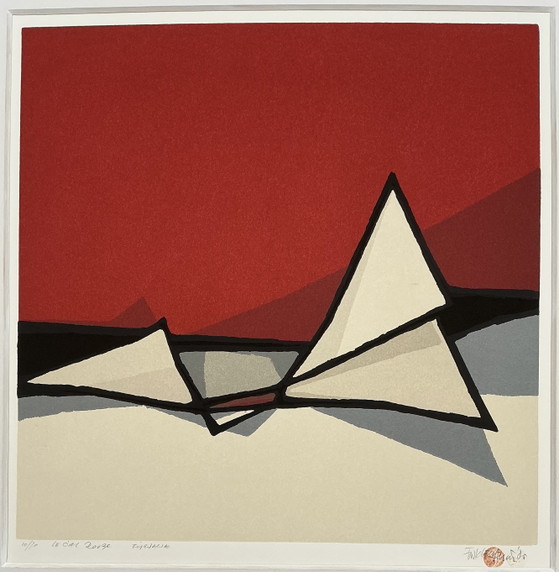 Image 1 of Fon Klement - Le Ciel Rouge, Planche typographique