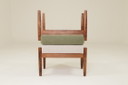 Scandinavische grijze bouclé kruk, set van 2 kinderstoelen