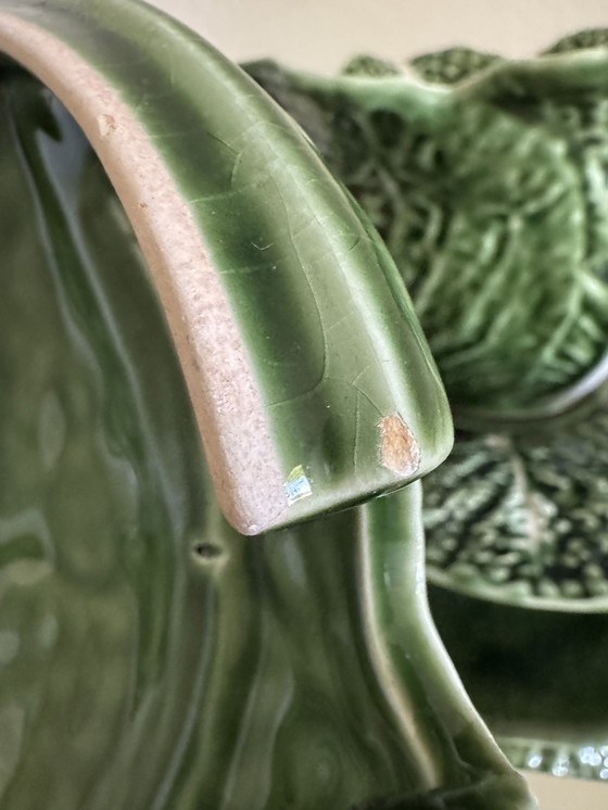 Image 1 of Caldas vintage ceramic green cabbage soup tureen