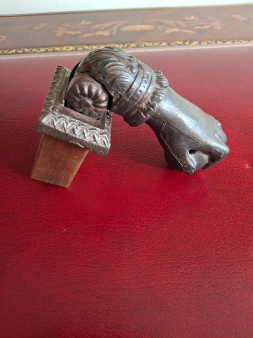 Gietijzeren deurklopper, 19e eeuw of eerder.