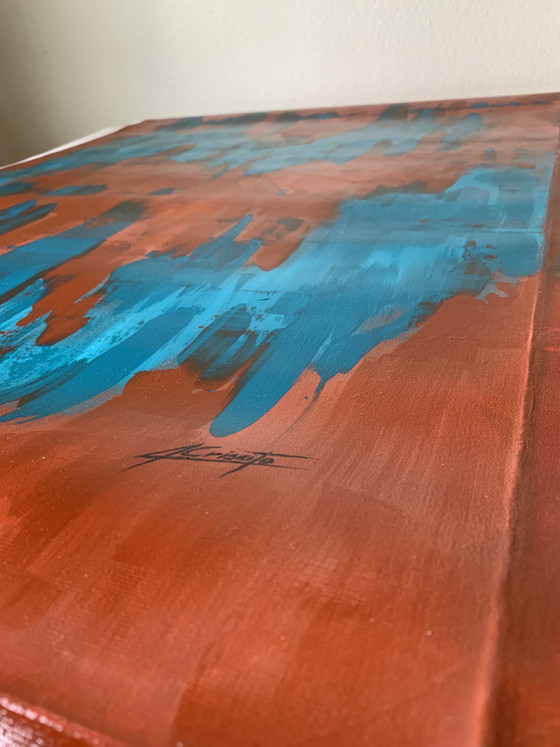 Image 1 of Dipinto originale Alessandro Criscito - "Inhabiting the Pause B" (2026) + Certificato di Autenticità