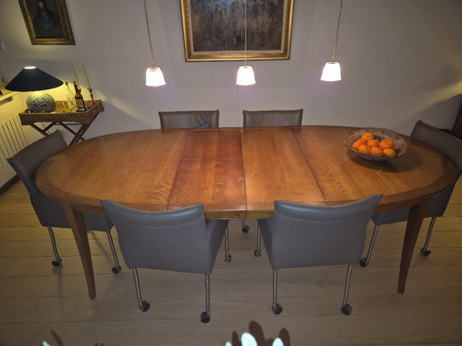 Designer cherry wood dining/conference table, brand Grange