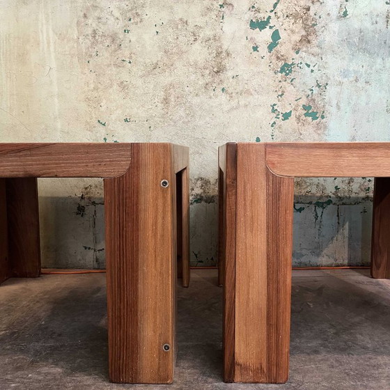 Image 1 of Set of 2 coffee tables model 771 by Afra and Tobia Scarpa for Cassina