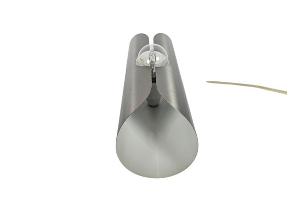 Image 1 of Massive - Space Age - wandlamp - geborsteld staal - 1970's