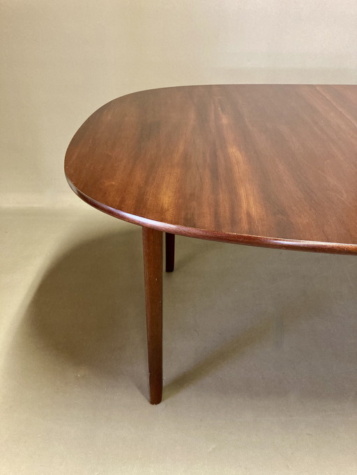 Table Haute Palissandre Design Scandinave "Ole Wanscher" 1950.